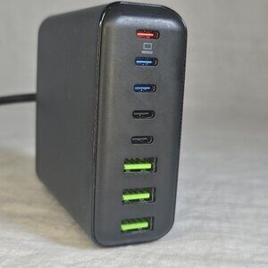 8-Port USB Hub USB-C USB-A Compact Charging Station Fast Desktop Charger